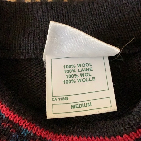 Cropped mock-turtle vintage wool sweater - Picture 5 of 6